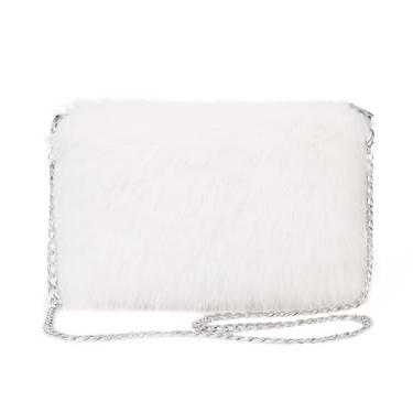 Imagem de LA CARRIE Bolsas transversais de pele sintética para mulheres, bolsa de ombro, alça de ombro, Branco, One Size