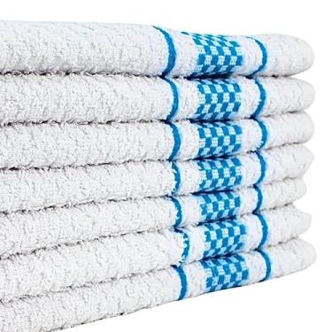 Imagem de Pano de Prato Kit 02 Peças Premium Atoalhado Jacquard 45x70cm 100% Algodão 370g/m² Azul