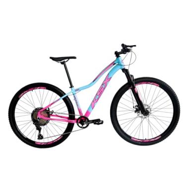 Imagem de Bicicleta Aro 29 Mtb Ksx Sd7 Feminina Aluminio 12v Garfo com Trava K7 11/50 Freio a Disco Hidráulico Kit 1x12 (Rosa/Azul, 17)