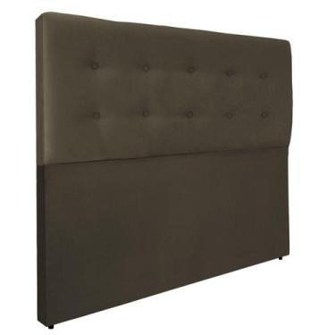 Imagem de Cabeceira De Cama Estofada Botonê Istambul Essencial Suede RBL, Queen 