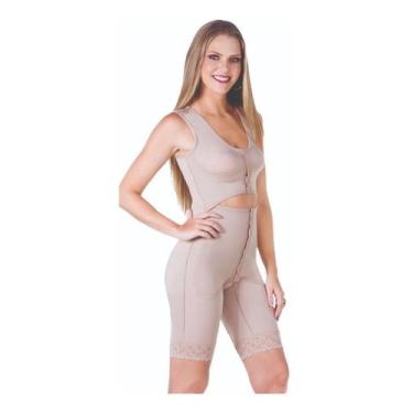 Imagem de Cinta Modeladora Pós Cirúrgica Bermuda C Abertura Abdominal XG - Model