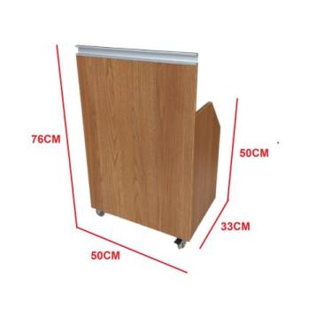 Imagem de Nicho gabinete para tanque Amadeirado com rodinhas - Dylon moveis