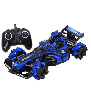 Imagem de Zippy, Fórmula 1 Brinquedo Infantil Giro 360 com Fumaça e Controle Remoto - Azul