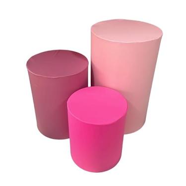Imagem de kit Capa Trio de Cilindro Decoração Festa Veste Facil - multicolorido - ESCOLHA COMO QUISER Organização de Decoração para Festas(PINK/ROSÊ/ROSA)