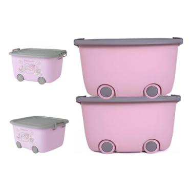 Imagem de Kit 4 Organizadores Livros Bonecos Brinquedos Lego P P G G