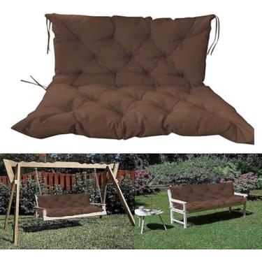 Imagem de Almofada De Banco Almofada De Encosto Almofada De Móveis De Jardim Almofada De Assento De Cadeira De Balanço Almofada Grossa De 2 A 3 Lugares 100 Cm, Brown, 150x50x50cm/59.06 * 19.69 * 19.69in