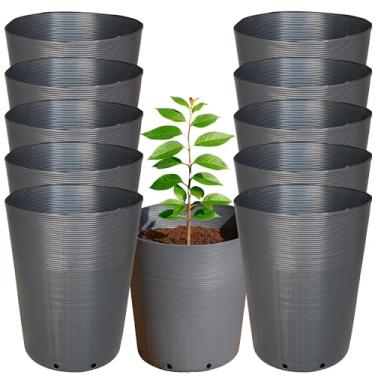 Imagem de Kit 10 Vaso Embalagem 35 Litros Flexível para Árvores Frutíferas, Ornamentais, Mudas e Outras | Leve e Resistente, Plástico Reciclável Ecológico - Nutriplan