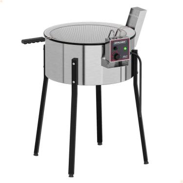 Imagem de Tacho Fritador Industrial Elétrico TFRE-15 Metalcubas Cuba Alumínio 15 Litros 220V  