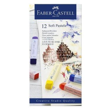 Imagem de Giz Pastel Seco Faber Castell Creative Studio Longo Soft 12 Cores