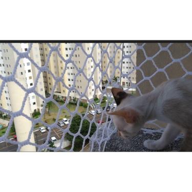 Imagem de Kit Malha 3x3 Rede Tela de Proteção 1.50X3.50 Para Gatos Filhotes, Pás