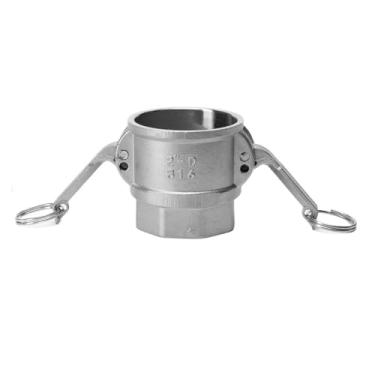 Imagem de Acoplamento rápido de aço inoxidável 304 tipo D chave rosqueada tipo união fio interno de alta pressão rosca interna tipo snap direto (DN80)