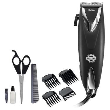 Imagem de Máquina de Cortar Cabelo Philco PCR12CR Preta 220V, 220V