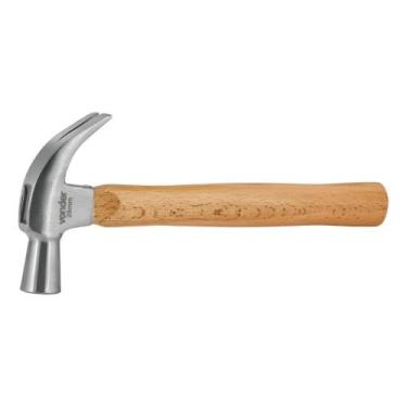 Imagem de Martelo Unha Polido 29 Mm Com Cabo De Madeira Vonder