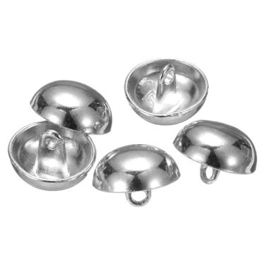 Imagem de Generic 5 peças de botões de costura de metal semi-abobadados, 15 mm / 9/40.6 cm tampa de pérola de cogumelo meio redondo botões de metal com haste para terno blazer, casaco, decoração de vestuário de