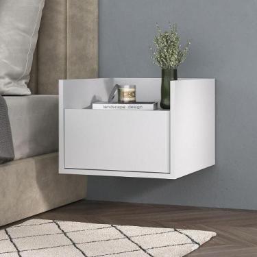 Imagem de Mesa De Cabeceira 40 Cm Suspensa Multimóveis Mp4040 Branca - MULTIMOVE