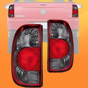 Imagem de Par Lanterna Traseira Saveiro G4 Fumê Par 2006 2007 2008 09 - JCV