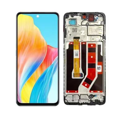 Imagem de Para Oppo A98 LCD CPH2529 Display Touch Screen Digitalizador Assembléia A98 5G Peças de reparo de reposição (Ori com moldura)