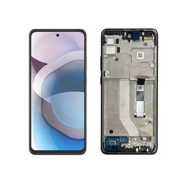 Imagem de AMOLED para Motorola One 5G Ace XT2113-1/XT2113-2/XT2113-5 Display LCD Touch Screen Digitalizador Assembléia com moldura, substituição completa do painel de vidro frontal de 6,7 polegadas (com moldura