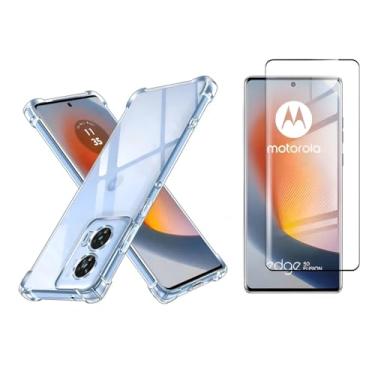 Imagem de Kit Capa Anti Impacto + Película Vidro 3D 9D Protetora P/Motorola Modelos Todos (Moto Edge 50 Fusion)