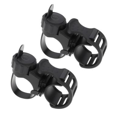 Imagem de Be In Your Mind 2 peças de suporte de lanterna ajustável de 360° para lanternas e luzes de mountain bike