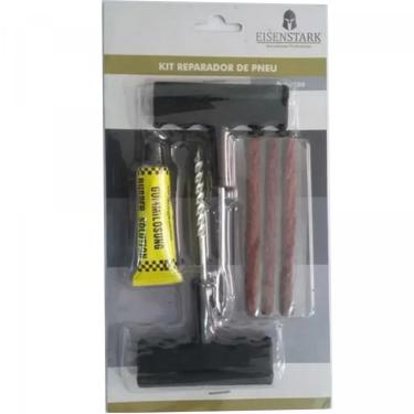 Imagem de Kit Reparo De Pneu Automotivo Com 6 Peças Eisenstark Barato