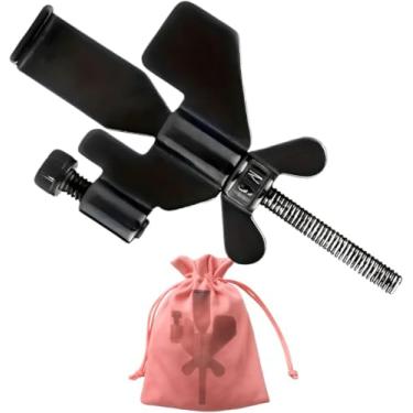 Imagem de Trava Fechadura Segurança em Aço Portátil Para Porta Hotel Airbnb Viagem Preto