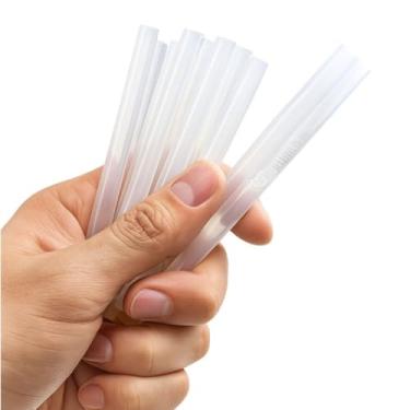 Imagem de Bastão de Cola Quente Transparente 7mm x 18cm – Kit 10 Unidades Alta Aderência e Durabilidade para Artesanato, Reparo, Madeira, Papel e Plástico – Compatível com Pistola de Cola Quente 7mm Universal