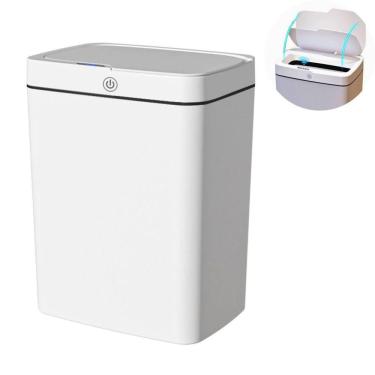 Imagem de Lixeira Automática Retangular 14l Com Sensor - Moderna e Prática