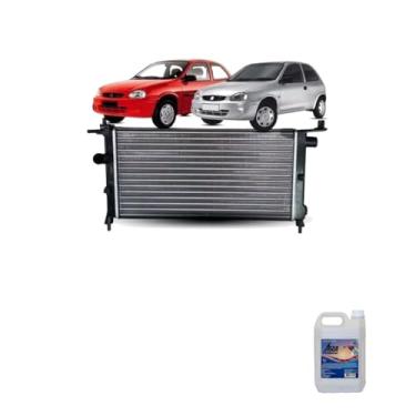 Imagem de Kit Radiador GM Corsa 1.0 1.6 8V S/AR 94> com Água Desmineralizada 5L