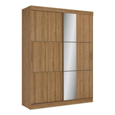 Imagem de Guarda Roupa Casal Comfort Glass 2 Portas Almendra Acetinado - Thb