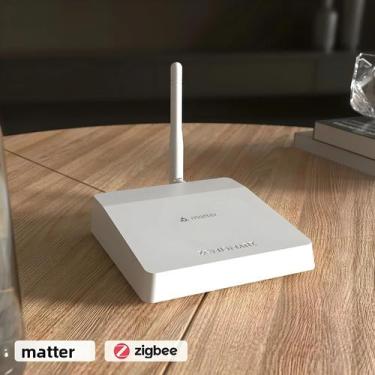 Imagem de Hub De Casa Inteligente Zigbee Zemismart Matter Com Antena, Funciona C