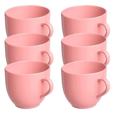 Imagem de Xicaras De Café Chá Porcelana Chicara Xicara(Xicara Rosa 6 un)