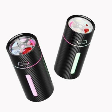Imagem de Umidificador automotivo Rim GT com fidget spinner, mini, colorido, névoa fria, recarregável, alimentado por USB, alivia a pressão e o estresse, aroma perfumado para quarto, escritório, carro, ambiente