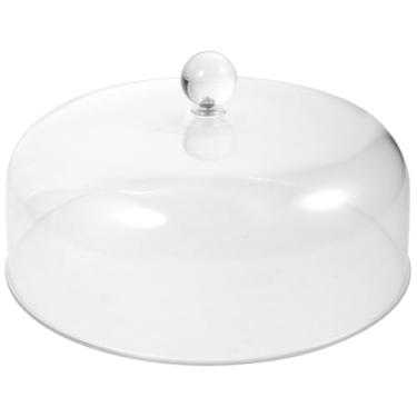 Imagem de Garneck Cúpula de acrílico para bolo de 22 cm com capa transparente - Travessa multifuncional para bolos, sobremesas e lanches, exibição elegante e frescor, ideal para festas e eventos