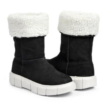 Imagem de Bota Oslo Aspen para Neve em Couro Forrada com Lã e Impermeável Feminina-Feminino