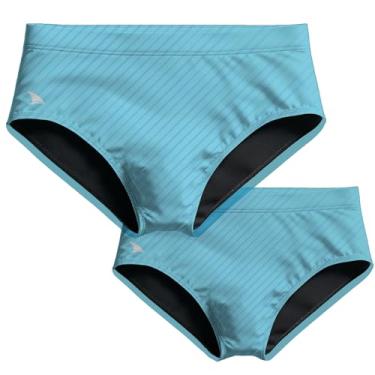 Imagem de COMBO PAI E FILHO PAR SUNGAS STRIPES COM FORRO E PROTEÇÃO UV 50+ KAUNA CORES (Azul Claro, PP e 4)