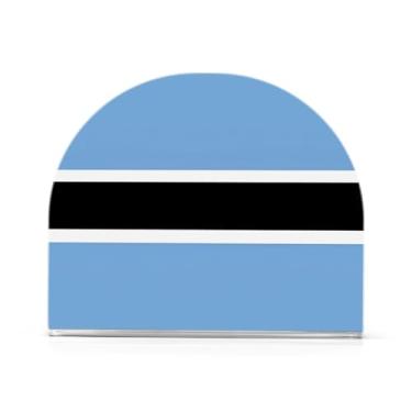 Imagem de Porta-guardanapos com bandeira do Botswana, porta-guardanapos para banheiro, pacote com 2, suporte de acrílico antiderrapante