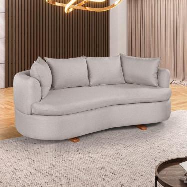 Imagem de Sofa 4 Lugares Veludo M-204 2m Living Estofados Martins Veludo Creme