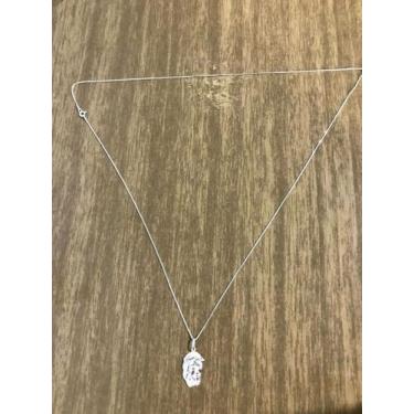 Imagem de Corrente Prata Maciça 925 Veneziana 60 Cm Face Cristo - Lojas La&Amp;N