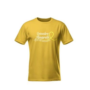 Imagem de Camiseta Campanha Setembro Amarelo 100% Algodão Premium - Sete Sete, A