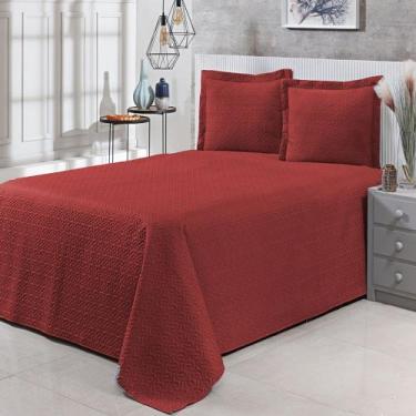 Imagem de Colcha Cobre Leito Bia Matelada 3D Para Cama Queen 200 Fios Conforto e