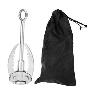 Imagem de CUOFYUNL Dobrável de Aço Inoxidável Escalada Ao Ar Livre Sobrevivência 3 Garras Mosquetão Gancho Ferramenta de Atividade Ao Ar Livre