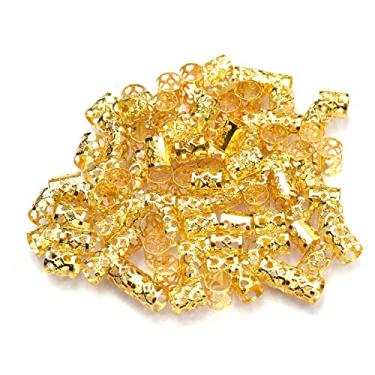 Imagem de 100PCS Dreadlocks Beads Acessórios de Trança Cabelo Dreadlock Diversos Charms Bijuterias Contas para Tranças Grampos Mulheres Meninas