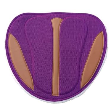 Imagem de Manta para Cavalo Sela Vaquejada Profissional - Proteção Lombar Exclusiva, Modelo Novo Premium (roxo,Padrão)