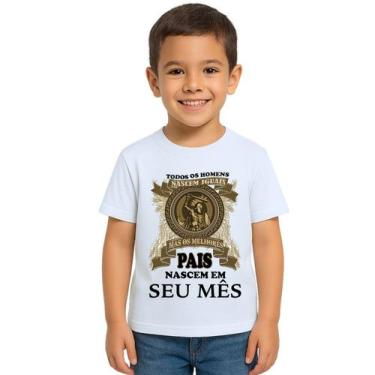 Imagem de Camiseta Melhores Pais Nascem Em Personalizada - Use P4, Branco, Infan