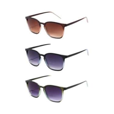 Imagem de Óculos De Sol Pequenos Coloridos Em Forma De Quadrado Roxo 6pcs 4pcs 3