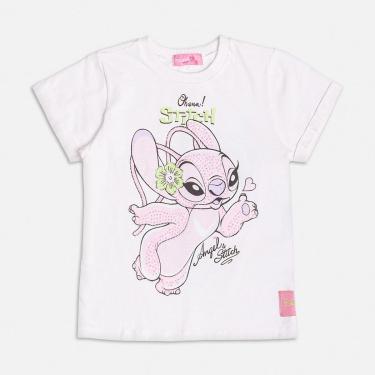 Imagem de Blusa Infantil Menina Stitch e Angel Beijinhos Momi-Feminino