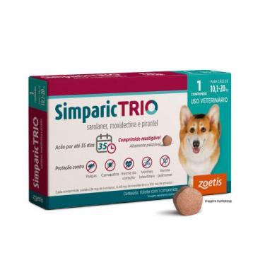 Imagem de Simparic Trio 24mg (10,1 a 20 kg ) 1 Comprimidos - Zoetis