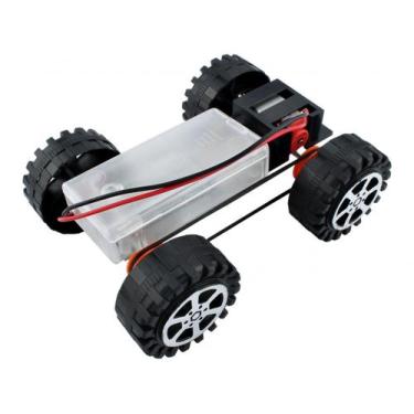 Imagem de Carrinho robo chassi metalico para robotica educacional - f17924 - Kit