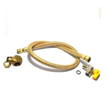 Imagem de Mangueira Gás Encanado 1,20m + Adaptador P/ Cooktop Válvula - SRV Gás